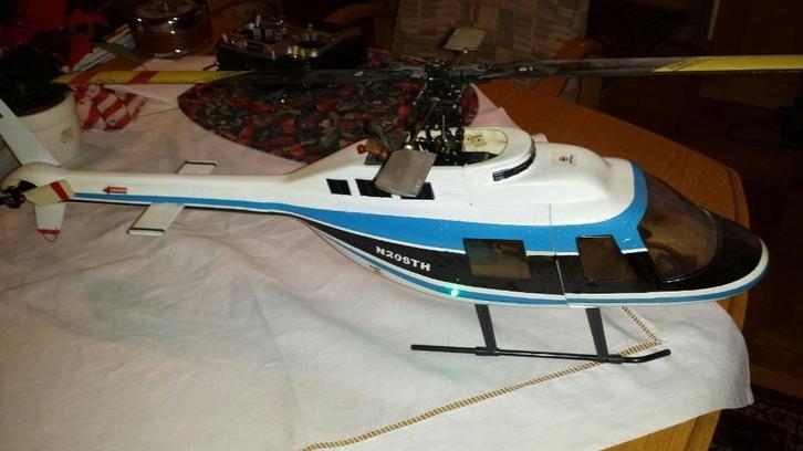 T-Rex 450 Alu, Jetranger, Hobby en Vrije tijd, Modelbouw | Radiografisch | Helikopters en Quadcopters, Zo goed als nieuw, Helikopter