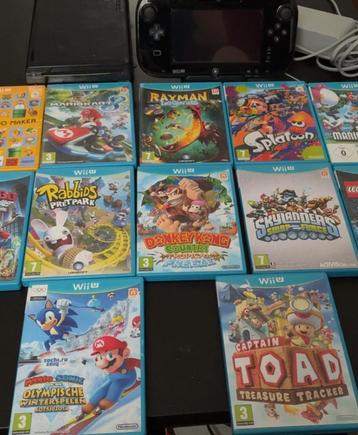 Nintendo Wii U + 10 games + GamePad beschikbaar voor biedingen