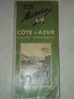 Guide Vert MICHELIN - Côte d'Azur (Année 1951-52), Livres, Guides touristiques, Utilisé, Enlèvement ou Envoi, Guide ou Livre de voyage