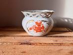 Cache pot pot de fleurs Herend porcelaine orange Apponyi vin, Enlèvement ou Envoi