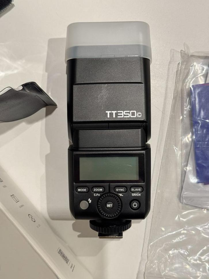 Godox TT350c for Canon, TV, Hi-fi & Vidéo, Photo | Flash, Comme neuf, Canon, Enlèvement ou Envoi