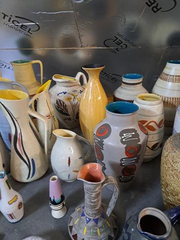 Keramiek Aardewerk Pottery Perighem Vazen schalen wandsculp, Enlèvement