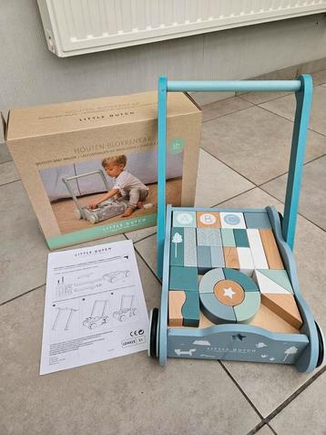Little dutch blokkenkar, goede staat.  1 blokje ontbreekt., Kinderen en Baby's, Ophalen, Gebruikt