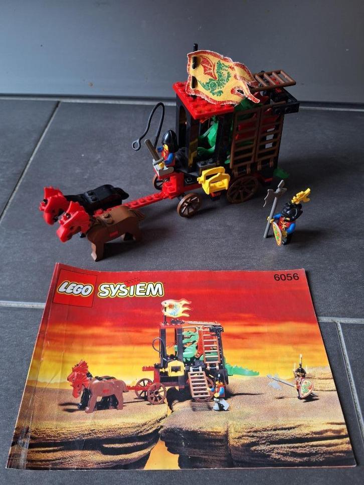 LEGO 6056 - Dragon Wagon, Kinderen en Baby's, Speelgoed | Duplo en Lego, Gebruikt, Lego, Complete set, Ophalen of Verzenden
