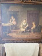 Antiek schilderij gesigneerd foto 5, Ophalen