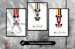 Affiches 50x70 LEGO F1 Senna Mansell Schumacher, Enlèvement, Lego