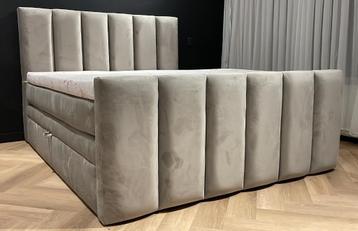 ACTIE! Opbergboxspring MILAN 180 x 200 cm Taupe Eric Kuster! beschikbaar voor biedingen