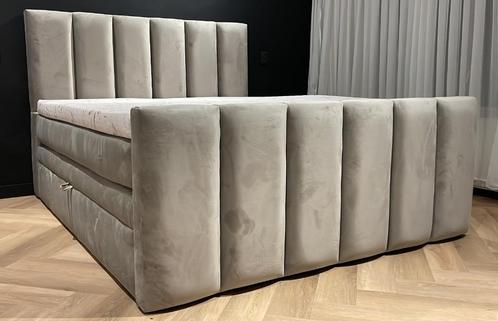 ACTIE! Opbergboxspring MILAN 180 x 200 cm Taupe Eric Kuster!, Huis en Inrichting, Slaapkamer | Boxsprings, Nieuw, 180 cm, 200 cm