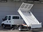 Iveco Daily 35C16 3.0L Open Laadbak met Kist Dubbel Cabine D, Auto's, Stof, Gebruikt, Euro 6, 4 cilinders