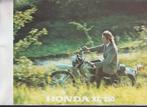 Motor 1972 Honda XL 250 reclamefoldercollectie, Boeken, Motoren, Verzenden, Gelezen