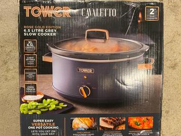 Tower Slowcooker-braadpan voor het hele gezin van 6,5 liter beschikbaar voor biedingen