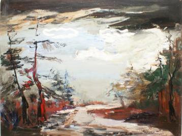 Jack Godderis (1916-1971): Winterlandschap (O/D, 100x 85 cm) beschikbaar voor biedingen