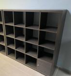 Ikea Kallax Kast Zwart Bruin 16 vakken, Ophalen, Gebruikt, 100 tot 150 cm, 150 tot 200 cm