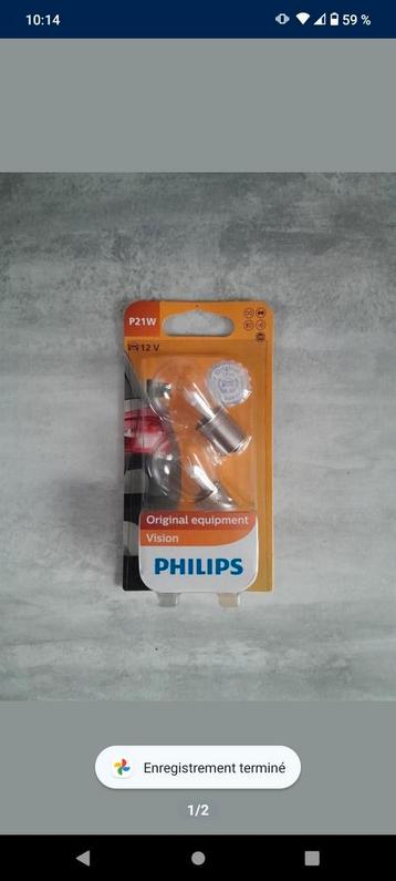 Lampes P21W Philips (100%Neuf)