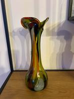 Kleurrijke glazen vaas in Murano-stijl, Antiek en Kunst, Ophalen of Verzenden