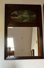 Geslepen spiegel met schilderij, Antiek en Kunst, 50 tot 100 cm, 150 tot 200 cm, Rechthoekig, Ophalen