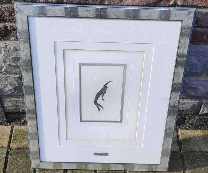 Gravure personnage de Auguste Rodin, Antiek en Kunst, Kunst | Etsen en Gravures, Ophalen of Verzenden