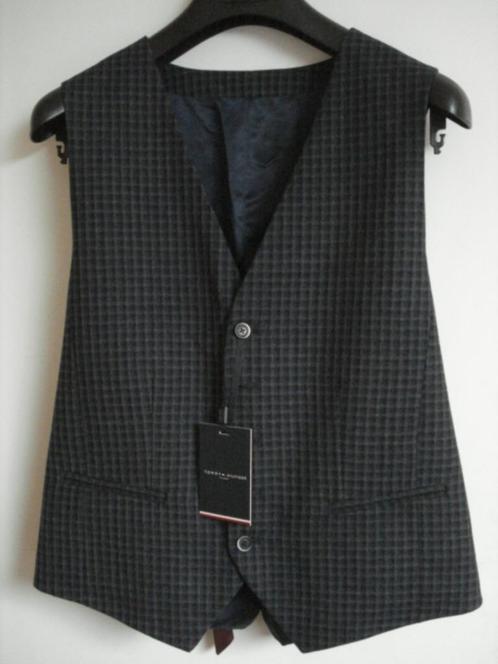 Tommy Hilfiger Tailored gilet marineblauw bordeaux 48, Kleding | Heren, Kostuums en vesten, Nieuw, Maat 48/50 (M), Blauw, Verzenden