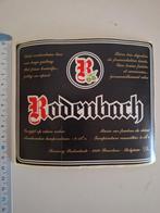 Grote sticker biervignet brouwerij Rodenbach Roeselare, Ophalen of Verzenden, Zo goed als nieuw
