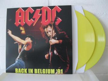 AC/DC - BACK IN BELGIUM ' 91 - 2 lp colour vinyl disponible aux enchères