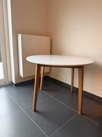 Tafel Ø105 wit/naturel, Huis en Inrichting, Tafels | Eettafels, Ophalen, Rond, Nieuw, Vier personen