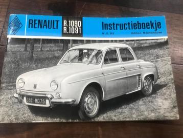 Renault Dauphine gebruikshandleiding boekje R1090 - R1091