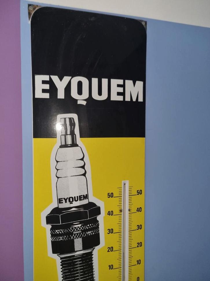 Email Eyquiem Plaque Emaillée, Collections, Marques & Objets publicitaires, Utilisé, Enlèvement ou Envoi