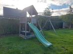 Speeltoren en schommel, Kinderen en Baby's, Speelgoed | Buiten | Speeltoestellen, Ophalen, Glijbaan