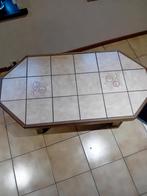 Table basse rustique en chêne et carrelage - État impeccable, Maison & Meubles, Tables | Tables de salon, Enlèvement, Comme neuf