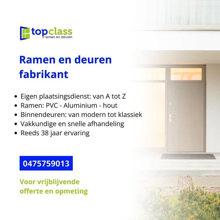 ramen op maat gemaakt levering binnen de 21dagen, Doe-het-zelf en Bouw, Deuren en Vliegenramen, Nieuw, Buitendeur, 215 cm of meer
