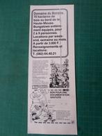 Astérix - publicité papier "domaine du Bonsoy" - 1983, Asterix en Obelix, Gebruikt, Ophalen of Verzenden