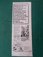 Astérix - publicité papier "domaine du Bonsoy" - 1983, Astérix et Obélix, Utilisé, Enlèvement ou Envoi