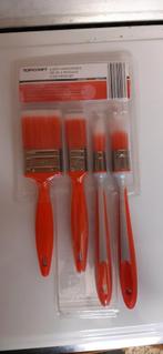 Set 4 verfborstels - nieuw, Doe-het-zelf en Bouw, Schildersmaterialen, Ophalen of Verzenden, Nieuw, Kwast
