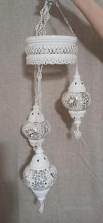 Marokkaanse hanglamp, Ophalen of Verzenden, Gebruikt, Glas, 75 cm of meer