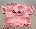 T-shirt wit / rood gestreept Blonde Zara 152, Kinderen en Baby's, Kinderkleding | Maat 152, Zara Girls, Meisje, Ophalen of Verzenden