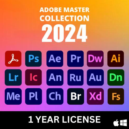 Adobe Creative Cloud (46 applications) version complète, Informatique & Logiciels, Logiciel d'Édition, Neuf, MacOS, Windows, Enlèvement ou Envoi
