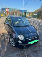 Fiat 500c decapotable, Auto's, Fiat, Beige, Cabriolet, Blauw, Leder en Stof
