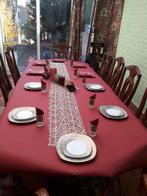 Grote houten tafel met 10 stoelen, Ophalen