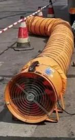 Location : Ventilateur de chantier Ø300mm avec tube, Bricolage & Construction, Enlèvement, Comme neuf