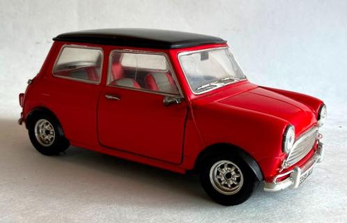 Mini Cooper rood-zwart dak Majorette., Hobby en Vrije tijd, Modelauto's | 1:18, Zo goed als nieuw, Auto, Overige merken, Ophalen