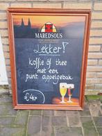 2 x krijtbord, horeca bord Maredsous abdijbier️️️️️️️☕️🍺, Ophalen of Verzenden, Gebruikt, Reclamebord