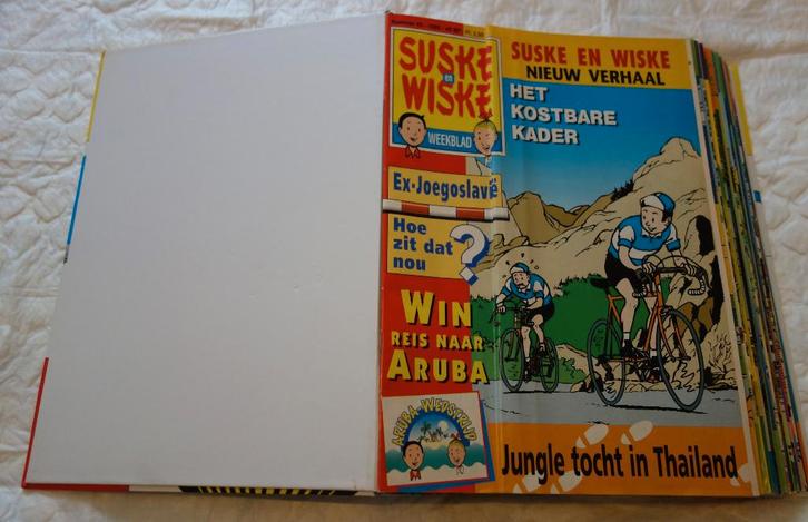Suske en Wiske Weekblad in verzamelmap 1995-1996., Boeken, Stripverhalen, Zo goed als nieuw, Complete serie of reeks, Ophalen of Verzenden