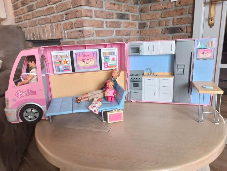 Prachtige Barbie-camper, Kinderen en Baby's, Speelgoed | Overig, Gebruikt, Ophalen of Verzenden