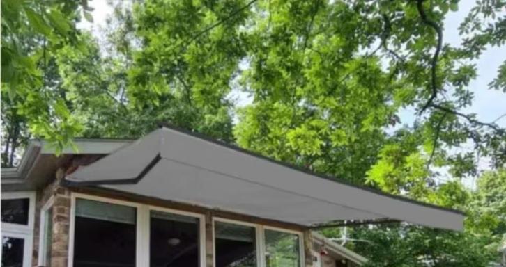 zonneluifel 3,95 m x 3,00 m gemotoriseerd HOUSTON, Tuin en Terras, Zonneschermen, Elektrisch, Ophalen