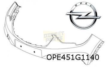 Opel Crossland X (6/17-1/21) voorbumper bovendeel (bij UFQ p