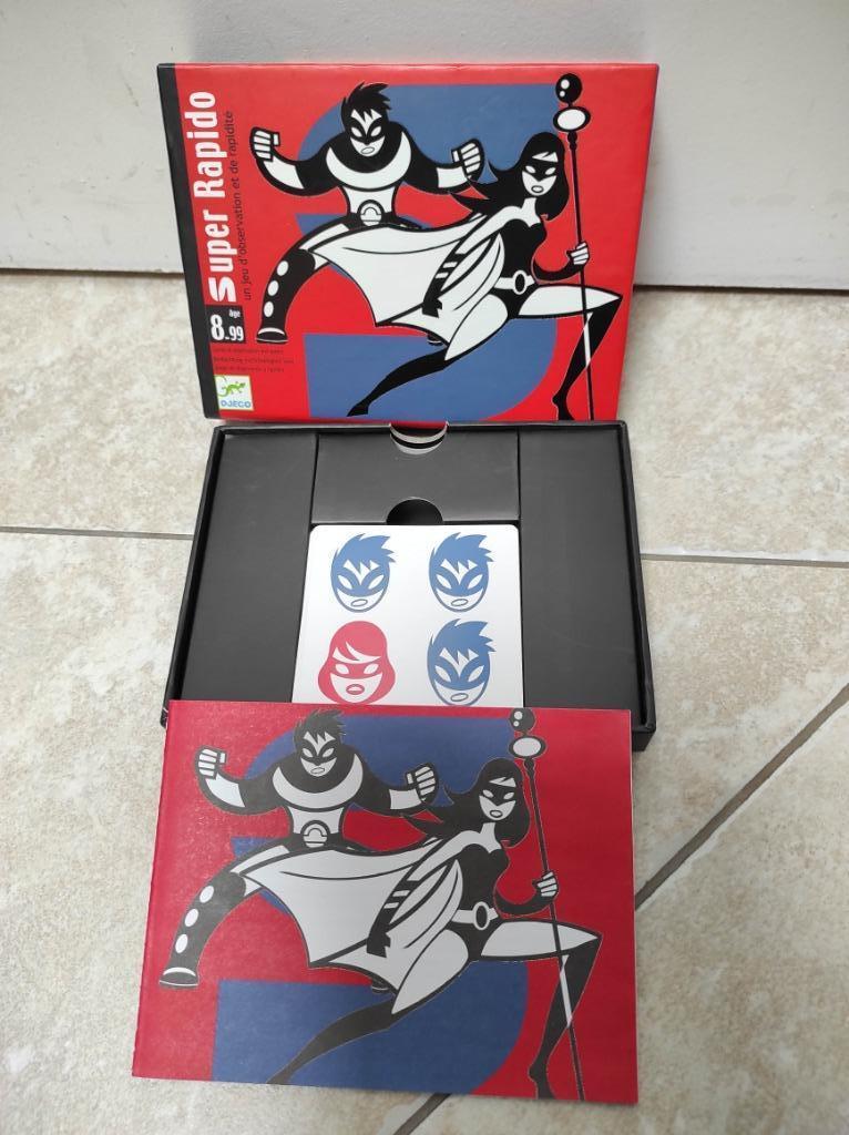 Djeco – Jeu de cartes Super Rapido, Trois ou quatre joueurs, Enlèvement ou Envoi, Comme neuf, Djeco