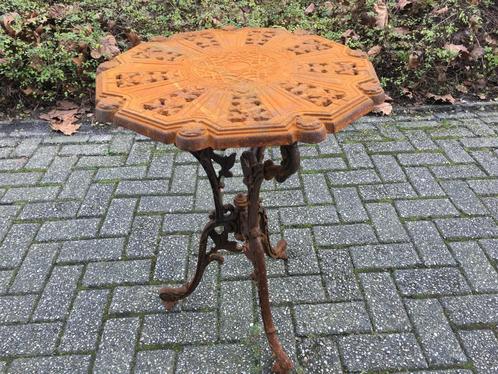 bistrotafel groetjes uit frankrijk, Tuin en Terras, Tuintafels, Nieuw, Rond, Metaal, Ophalen
