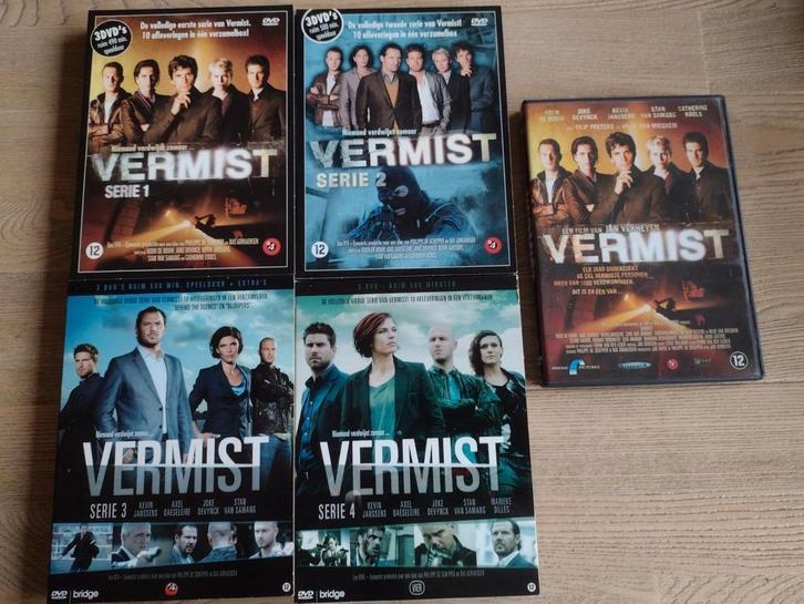 LOT: 4 DVD BOXEN VERMIST Serie 1+2+3+4 / gratis FILM VERMIST, Cd's en Dvd's, Dvd's | Nederlandstalig, Zo goed als nieuw, Tv fictie