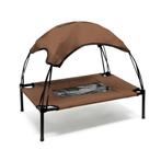 Hondenbed "Outdoor" met zonnedak | Maat L | Bruin, Dieren en Toebehoren, Honden-accessoires, Ophalen of Verzenden, Nieuw