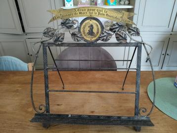 Smeedijzer display Albert I 1914-1918, Boeken, Oorlog en Militair, Ophalen, Voor 1940, Algemeen